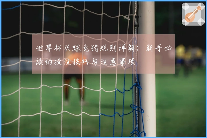 世界杯买球竞猜规则详解：新手必读的投注技巧与注意事项